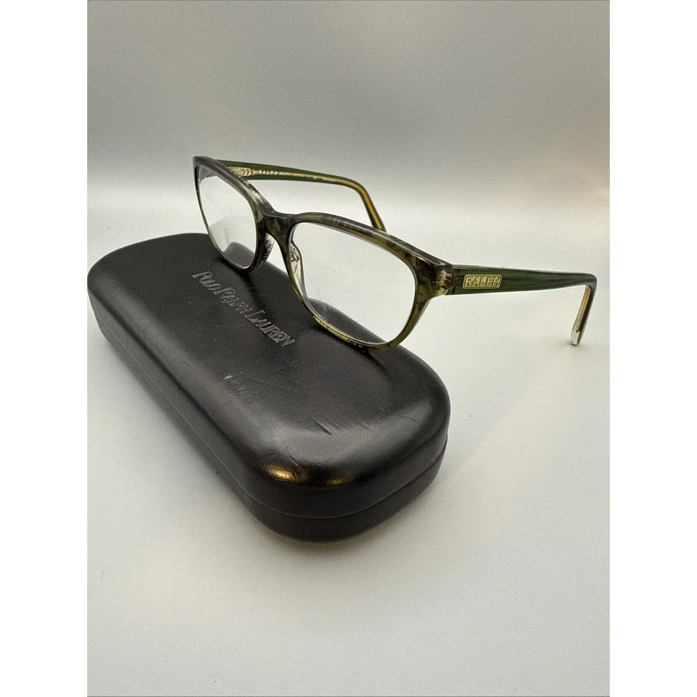 Ralph Lauren Eyeglasses, Frames Only, RA 7043, 51-17-135, Green Tortoise & Case